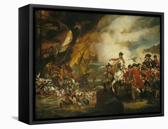 The Siege and Relief of Gibraltar, 13 September 1782-John Singleton Copley-Framed Premier Image Canvas