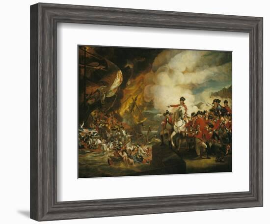 The Siege and Relief of Gibraltar, 13 September 1782-John Singleton Copley-Framed Giclee Print