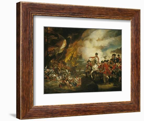 The Siege and Relief of Gibraltar, 13 September 1782-John Singleton Copley-Framed Giclee Print