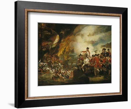 The Siege and Relief of Gibraltar, 13 September 1782-John Singleton Copley-Framed Giclee Print
