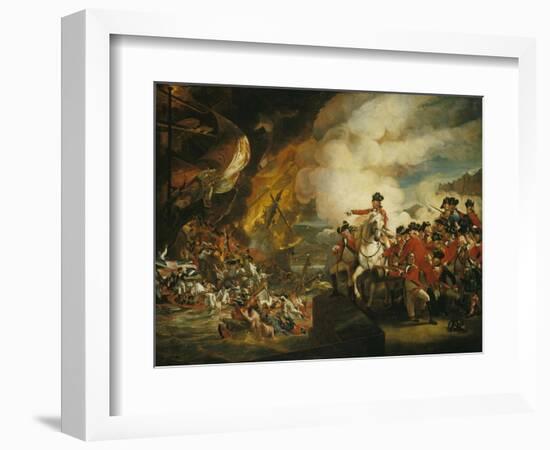 The Siege and Relief of Gibraltar, 13 September 1782-John Singleton Copley-Framed Giclee Print