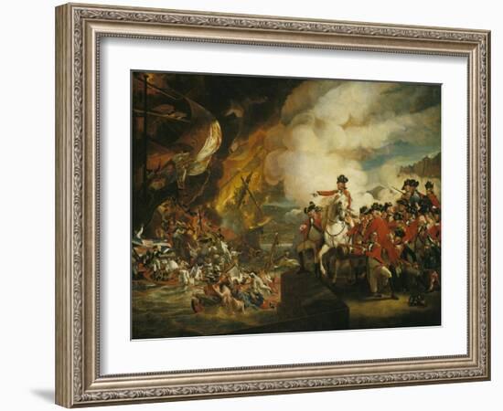 The Siege and Relief of Gibraltar, 13 September 1782-John Singleton Copley-Framed Giclee Print