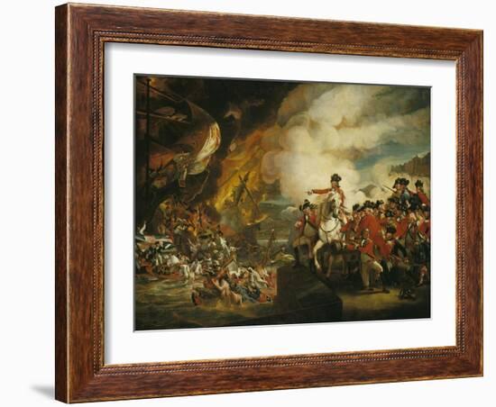 The Siege and Relief of Gibraltar, 13 September 1782-John Singleton Copley-Framed Giclee Print