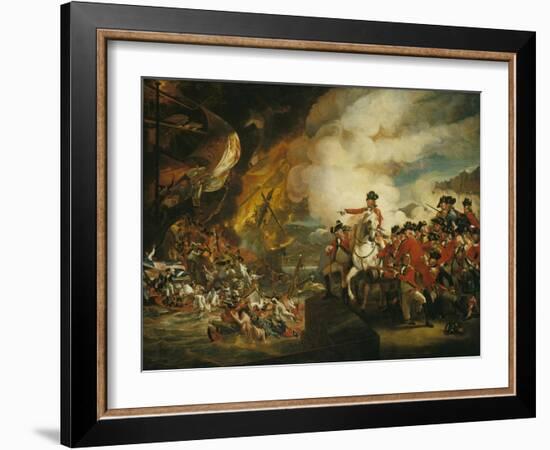 The Siege and Relief of Gibraltar, 13 September 1782-John Singleton Copley-Framed Giclee Print