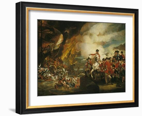 The Siege and Relief of Gibraltar, 13 September 1782-John Singleton Copley-Framed Giclee Print