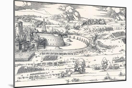 The Siege of a Fortress I, 1527-Albrecht Dürer-Mounted Giclee Print