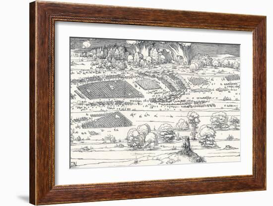 The Siege of a Fortress Ii, 1527-Albrecht Dürer-Framed Giclee Print