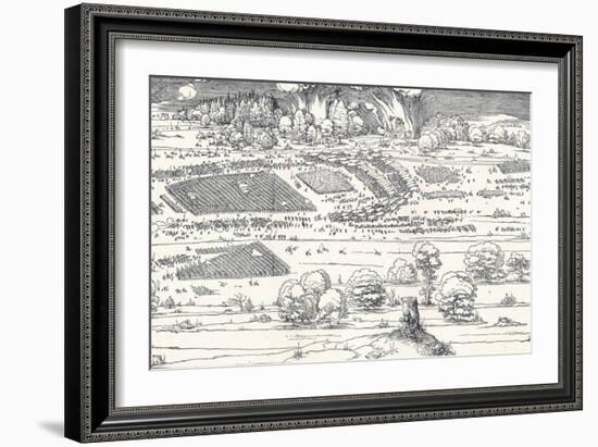 The Siege of a Fortress Ii, 1527-Albrecht Dürer-Framed Giclee Print