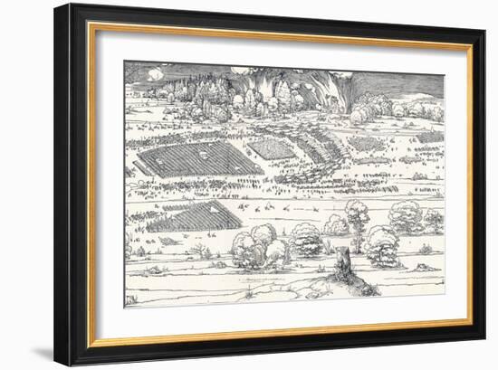 The Siege of a Fortress Ii, 1527-Albrecht Dürer-Framed Giclee Print