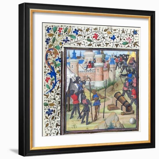 The Siege of Antioch. Miniature from the Historia by William of Tyre, 1460S-null-Framed Giclee Print