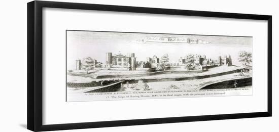 The Siege of Basing House, 1645-Wenceslaus Hollar-Framed Giclee Print