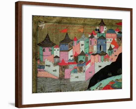 The Siege of Belgrade in 1521, Illustration from The Military Campaigns of Suleyman I-null-Framed Giclee Print