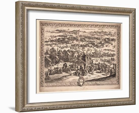 The Siege of Breda, 1628-Jacques Callot-Framed Giclee Print