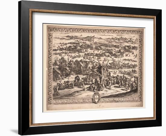 The Siege of Breda, 1628-Jacques Callot-Framed Giclee Print