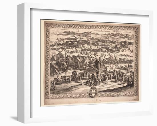 The Siege of Breda, 1628-Jacques Callot-Framed Giclee Print