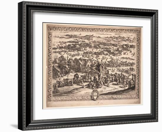 The Siege of Breda, 1628-Jacques Callot-Framed Giclee Print