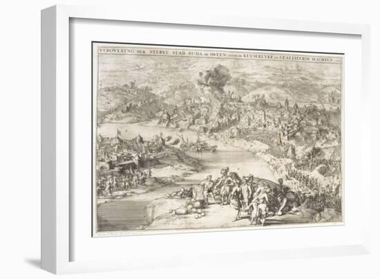 The Siege of Buda in 1541, 1686 (Engraving)-Romeyn De Hooghe-Framed Giclee Print