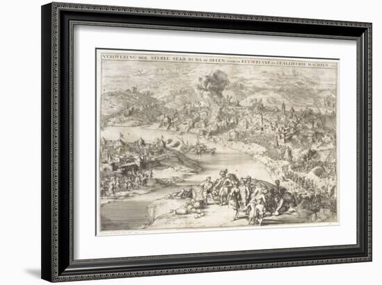 The Siege of Buda in 1541, 1686 (Engraving)-Romeyn De Hooghe-Framed Giclee Print