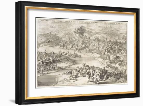 The Siege of Buda in 1541, 1686 (Engraving)-Romeyn De Hooghe-Framed Giclee Print