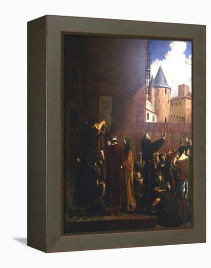 The Siege of Carcassonne, 1209 (C1858-192)-Jean-Paul Laurens-Framed Premier Image Canvas