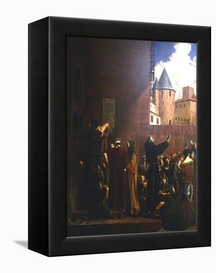 The Siege of Carcassonne, 1209 (C1858-192)-Jean-Paul Laurens-Framed Premier Image Canvas