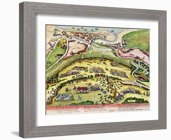 The Siege of Dieppe in 1589, 1589-92-Franz Hogenberg-Framed Giclee Print