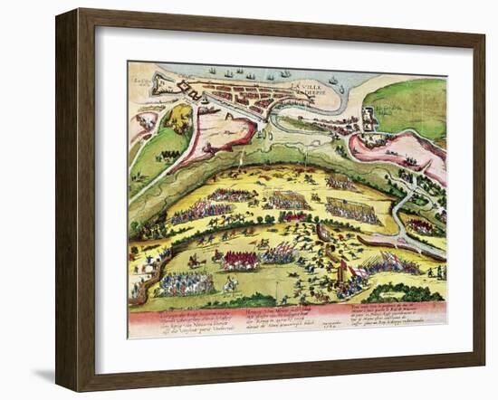 The Siege of Dieppe in 1589, 1589-92-Franz Hogenberg-Framed Giclee Print