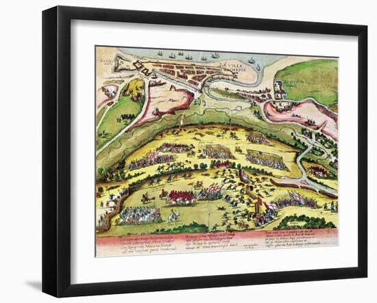 The Siege of Dieppe in 1589, 1589-92-Franz Hogenberg-Framed Giclee Print