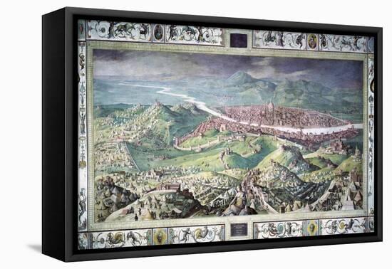 The Siege of Florence-Jan van der Straet-Framed Premier Image Canvas