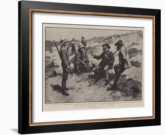 The Siege of Mafeking, a Truce on Sunday-Gordon Frederick Browne-Framed Giclee Print