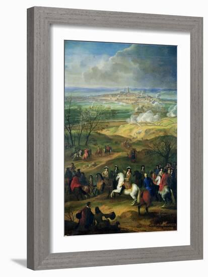 The Siege of Mons by Louis XIV (1638-1715) 9th April 1691-null-Framed Giclee Print