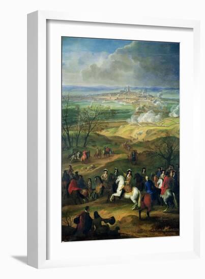 The Siege of Mons by Louis XIV (1638-1715) 9th April 1691-null-Framed Giclee Print