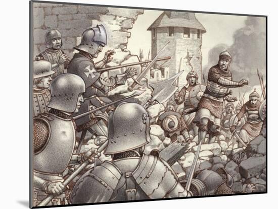 The Siege of Rhodes of 1522-Pat Nicolle-Mounted Giclee Print