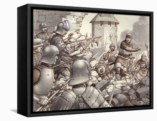 The Siege of Rhodes of 1522-Pat Nicolle-Framed Premier Image Canvas