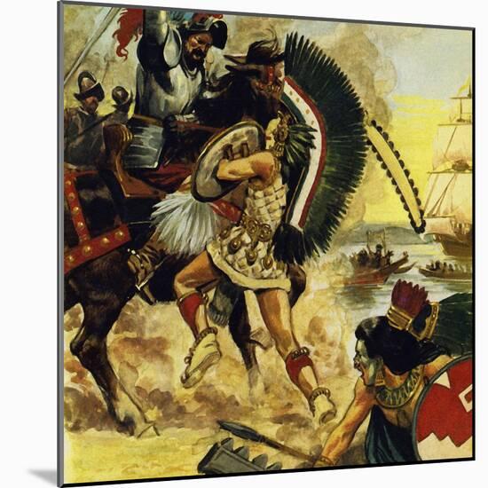 The Siege of Tenochtitlan Began in May 1521-Alberto Salinas-Mounted Giclee Print