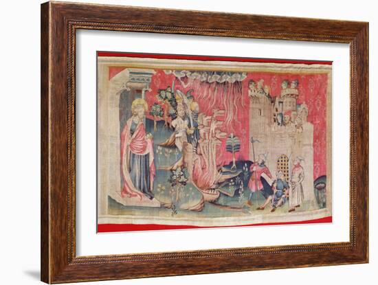 The Siege of the Town, from 'The Apocalypse of Angers', 1373-87-Nicolas Bataille-Framed Giclee Print