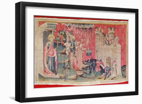 The Siege of the Town, from 'The Apocalypse of Angers', 1373-87-Nicolas Bataille-Framed Giclee Print