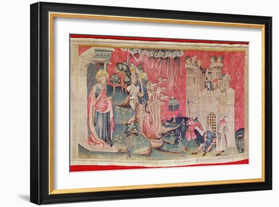 The Siege of the Town, from 'The Apocalypse of Angers', 1373-87-Nicolas Bataille-Framed Giclee Print