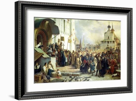 The Siege of the Trinity Sergius Lavra in Sergiev Posad, 1891-Vasily Vereshchagin-Framed Giclee Print