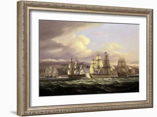 The Siege of Toulon, 1810-1814, Maneuver Led by Admiral Edward Pellew (1757-1833), on November 5, 1-Thomas Luny-Framed Giclee Print