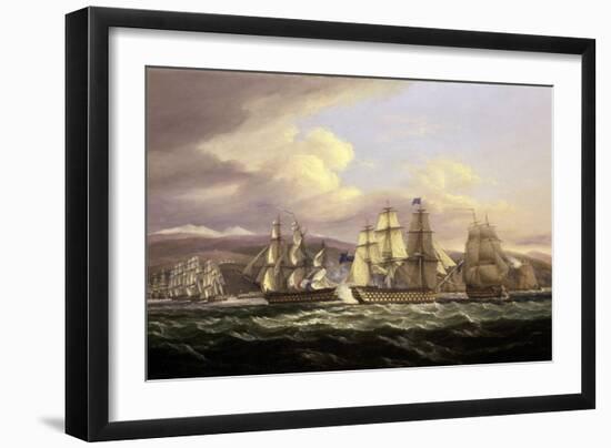 The Siege of Toulon, 1810-1814, Maneuver Led by Admiral Edward Pellew (1757-1833), on November 5, 1-Thomas Luny-Framed Giclee Print