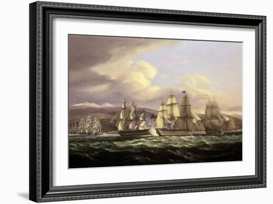 The Siege of Toulon, 1810-1814, Maneuver Led by Admiral Edward Pellew (1757-1833), on November 5, 1-Thomas Luny-Framed Giclee Print