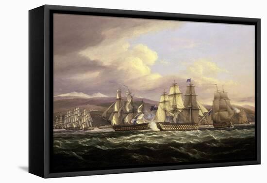 The Siege of Toulon, 1810-1814, Maneuver Led by Admiral Edward Pellew (1757-1833), on November 5, 1-Thomas Luny-Framed Premier Image Canvas