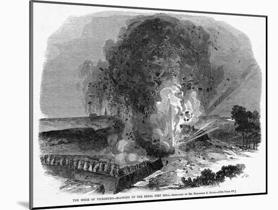 The Siege of Vicksburg Magazine Illustration Published in Harper's Weekly-null-Mounted Giclee Print