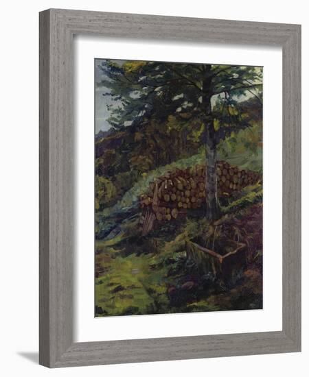 The Siegfried-Well Near Eberbach in the Odenwald, 1902-Wilhelm Trübner-Framed Giclee Print