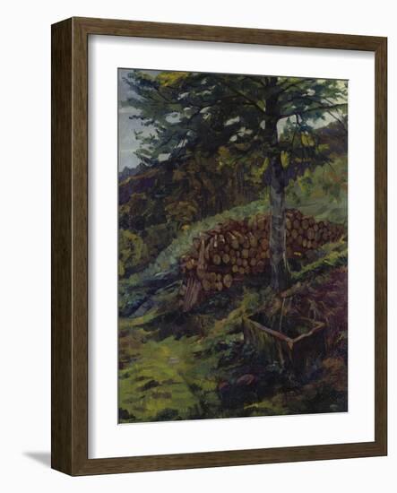 The Siegfried-Well Near Eberbach in the Odenwald, 1902-Wilhelm Trübner-Framed Giclee Print