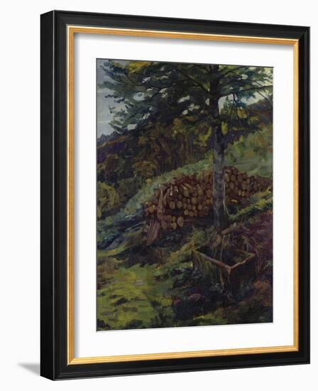 The Siegfried-Well Near Eberbach in the Odenwald, 1902-Wilhelm Trübner-Framed Giclee Print