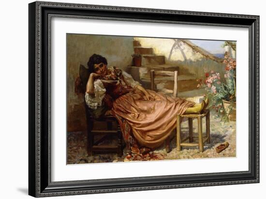 The Siesta, 1909 (Oil on Canvas)-Robert Payton Reid-Framed Giclee Print
