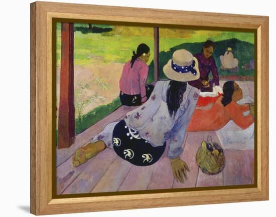 The Siesta, about 1892-94-Paul Gauguin-Framed Premier Image Canvas