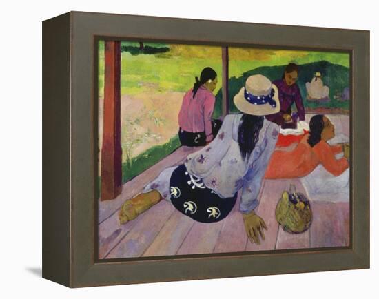 The Siesta, about 1892-94-Paul Gauguin-Framed Premier Image Canvas